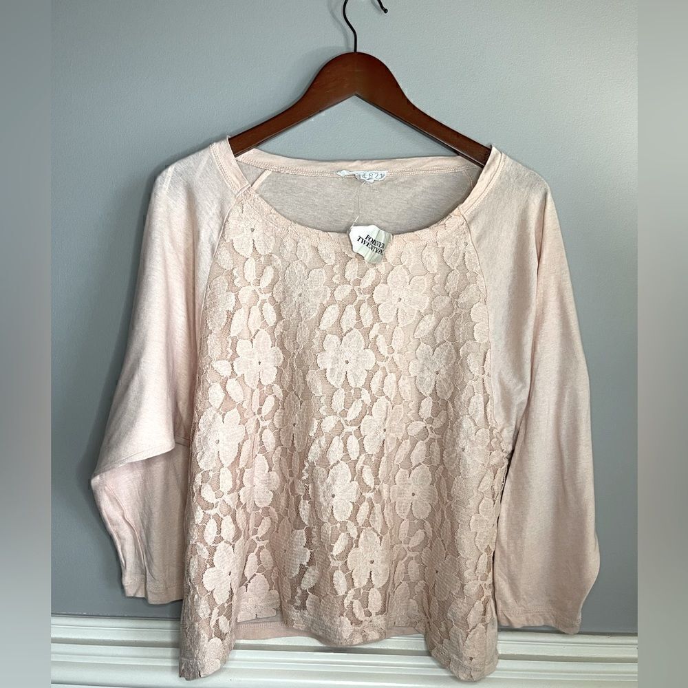 Forever 21 Scoop Neck Blouse Size Large